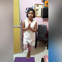 Pictures of yoga day celebration – grade 4