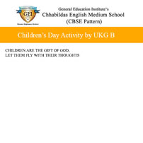 Children’s Day Activity by UKG B